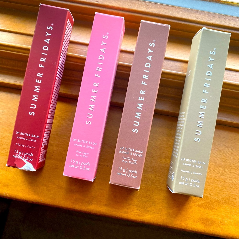 4 Summer Fridays lip balms